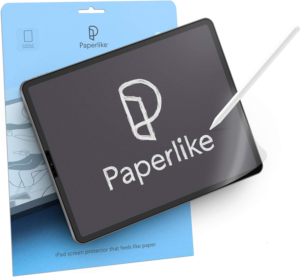 A Paperlike screen protector for artists on iPad.